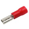 Baomain 0.11" Red Female Insulated Spade Wire Connector Electrical Crimp
