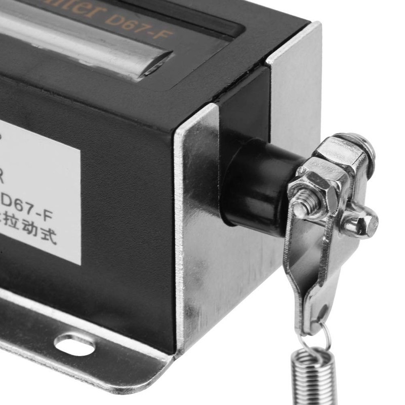 Mechanical Counter, D67F 5 Digit 0-99999 Mechanical Resettable Manual Hand