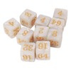 30PCS Number Dice Six Sided Multiples of 2 Number Plastic