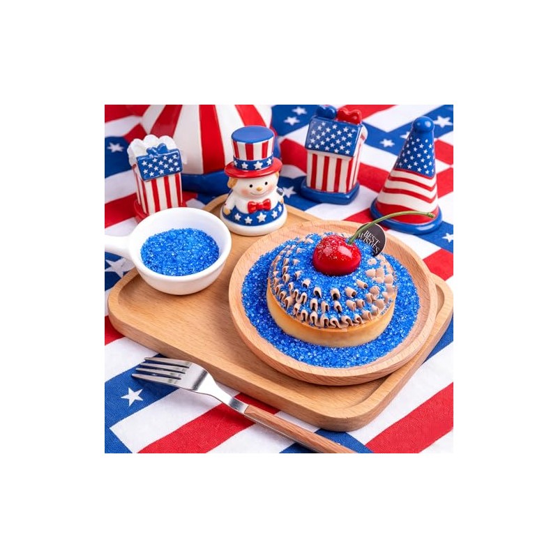 Red White and Blue Sprinkles, 11.3oz/320g Edible Patriotic Sprinkles Mixed