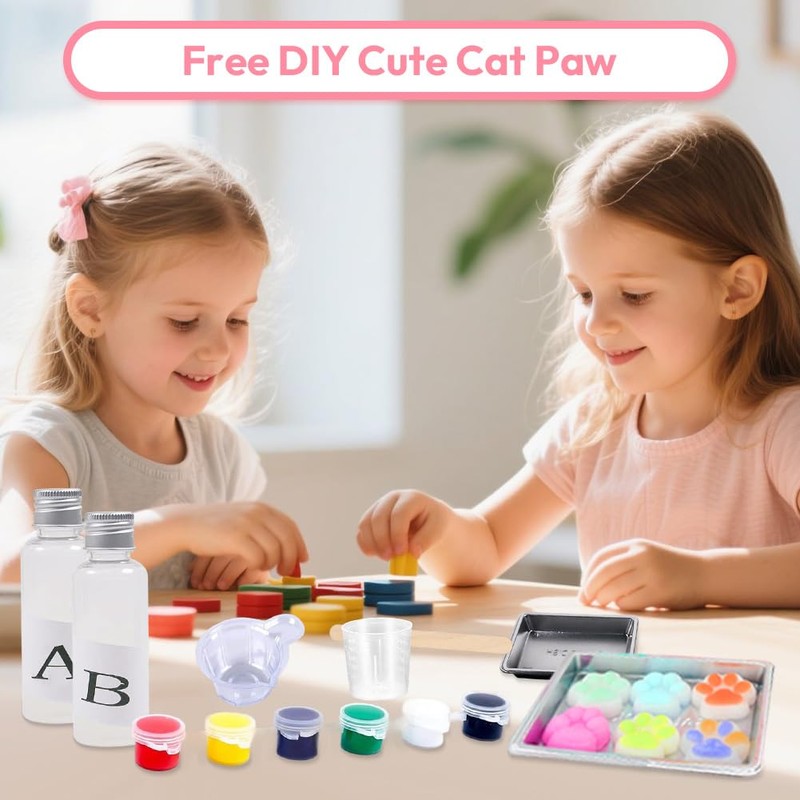 Squishy Maker, Squishy Craft Set, Cat Paw Soap Make Yourself