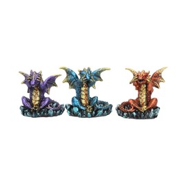 Nemesis Now Three Wise Dragons Figurine 13cm Metallic Multi-coloured