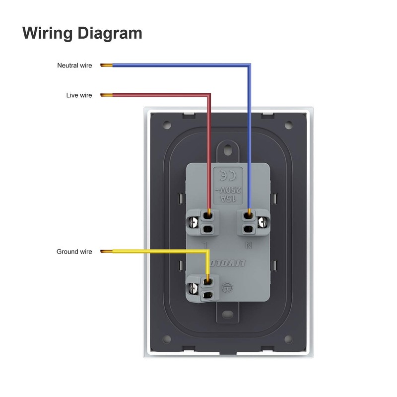 LIVOLO White US Standard Vertical Duplex Receptacle Electrical Outlets (4