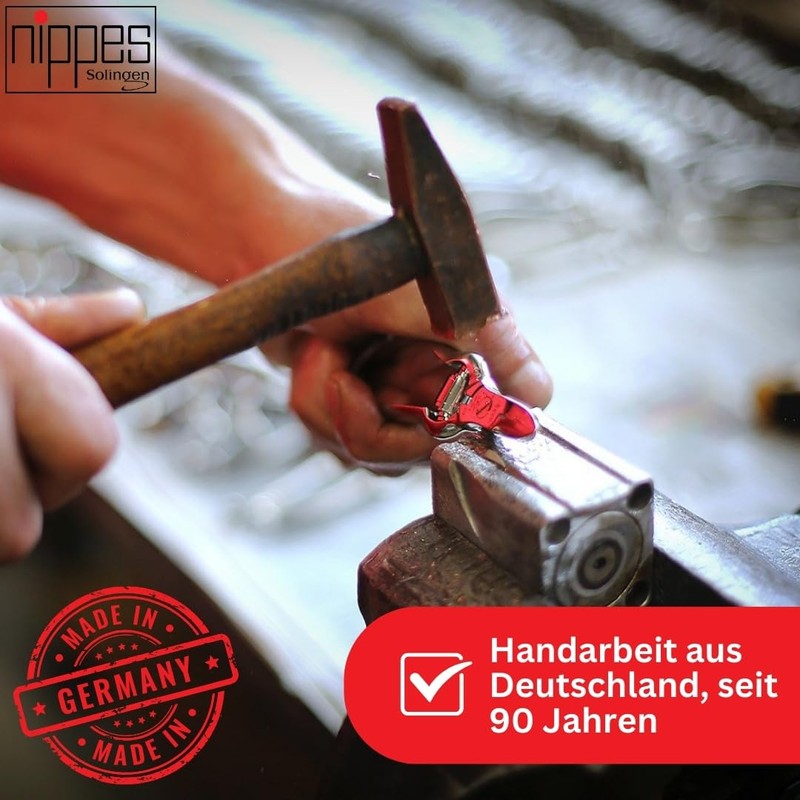Nippes Solingen Corner Pliers for Nails, 13 cm, Nickel-Plated Steel,