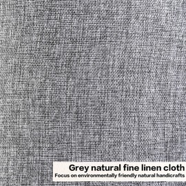 Gray Drum Lamp Shades Medium 13" Top x 13" Bottom x 10" High (Spider) Traditional Lampshades for Table Lamp & Bedside Lamp - Assembly Required - Modern Lamp Shade By GO&SO
