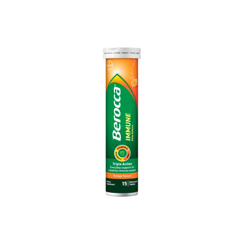 Berocca Immune Daily Defence Vitamin C, D and Zinc, Orange