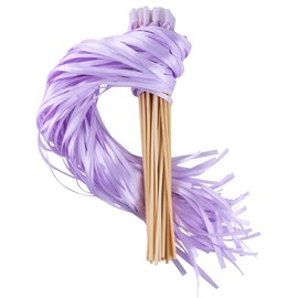 Wishprom Ribbon Stick Wands Streamers for Wedding Party Favor (Lavender-30PCS)