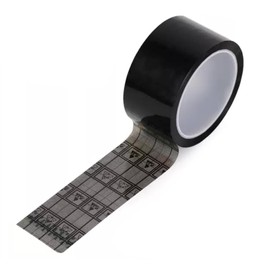 ESD Anti-Static PET Tape, Black, Mesh, No Residue, Compatible with Electronic Components Manufacturing, Assembly and Storage, Width 1.2 inches (30 mm) x Length 13.4 feet (36 m)