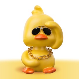 KIAYOO Car Bobble Head Duck, Funny Dashboard Accessories Interior Shaking Heads Nodding Doll, Home Office Ornaments Decor, Fun Gifts for Him Her Men Women Friends Boyfriend Birthday New Year Christmas