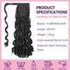 18" Loose Curl Wrap Around Spiral Curly Ponytail Extension