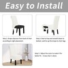Easy-Going Dining Chair Covers Stretch Parsons Chair Slipcover with Skirt