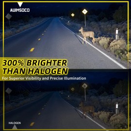 AUIMSOCO For Dodge Avenger Sedan 4-Door 2013-2014 Bombillas LED Faros y Luces de Niebla