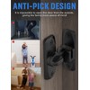 MeBantoo 90/180 Degree Flip Barn Door Lock, Protect Privacy -