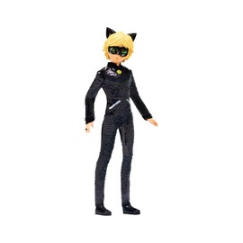 Miraculous Sequin Fashion Flip Adrien To Cat Noir | 26cm Articulated Cat Noir Toy With Mask | Bandai Reversible Sequin Dolls Tales Of Ladybug & Cat Noir Toys