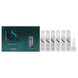 Alfaparf Milano Semi Di Lino Reconstruction Reparative Lotion for Damaged Hair - Professional Salon Quality - Includes 6 Vials - Repairs, Provides Shine and Softness - 2.64 fl. oz.