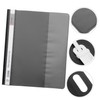Angoily 12pcs Filing Products Office Organisation Folders Reusable Plastic Binder