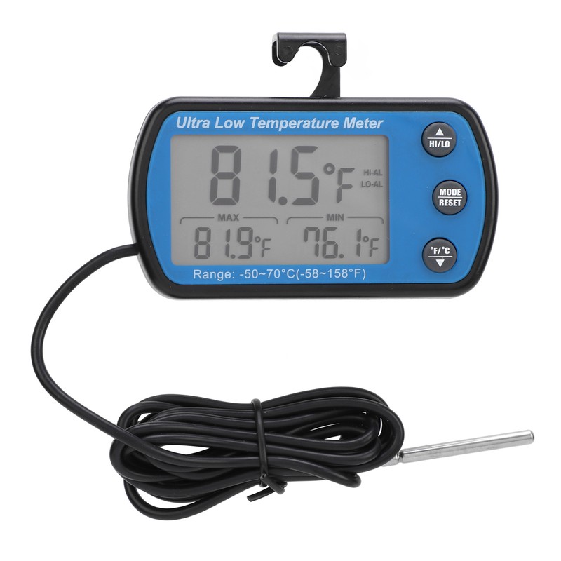 Refrigerator Thermometer ‑50 to 70℃ Digital LCD Display with Alarm