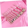TOVINANNA 9-Piece Gold-Plated Makeup Brush Set for Women Professional Foundation