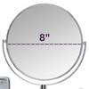 JERDON 8-Inch Two-Sided Swivel Wall Mount Mirror - Makeup Mirror