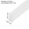TA-VIGOR Edge Trim U Seal White, Rubber U Channel Edge