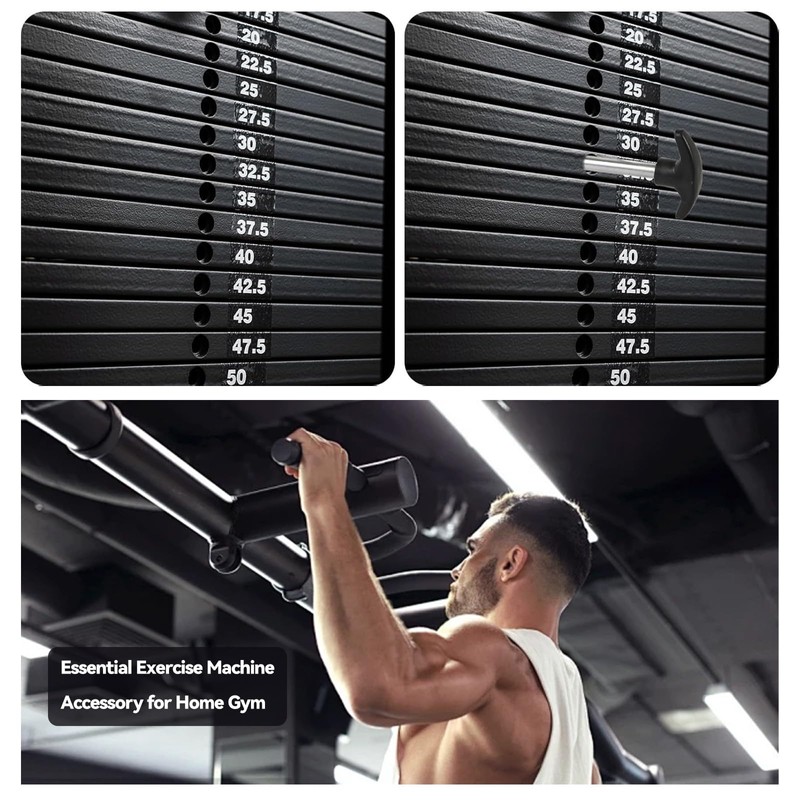 Weight Stack Pin T-Shaped Drop Set Gym Pin Tensile 3/8
