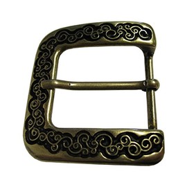 BELTINGER Belt Buckle Ornaments 4.0 cm | Buckle Interchangeable Buckle Belt Buckle 40 mm Solid | For Costume, Old Brass