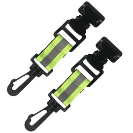 yotutun Pack of 2 Glove Clip Holder, Glove Holder, Non-Slip Glove Clip, Fire Brigade with Reflective Strips, Double Clip Gloves Holder for Hanging Gloves, Protective Helmets, Towels