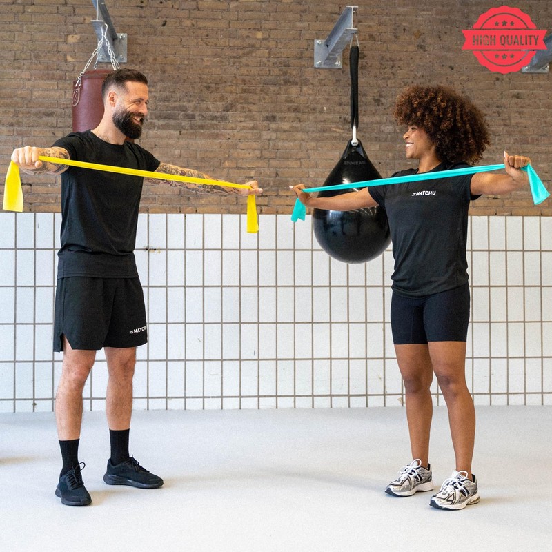 Matchu Sports Resistance Bands, Resistance Bands, 100% Latex, Can be