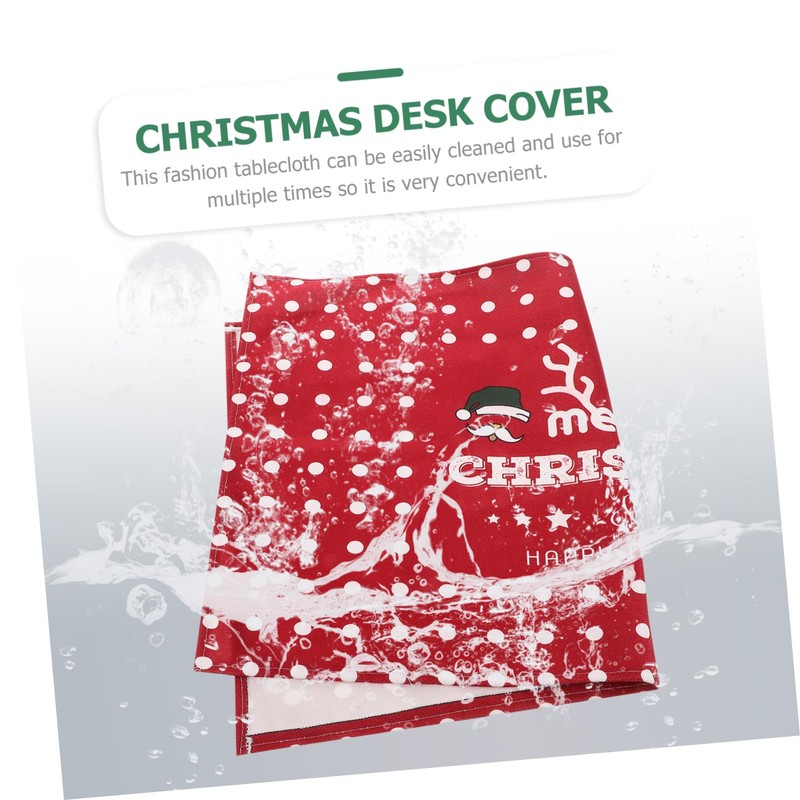 ULTECHNOVO Christmas Tablecloth Rectangle Cover Washable Holiday Table Decor for