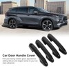 4pcs Gloss Black Carbon Fiber Style Exterior Door Handle Cover