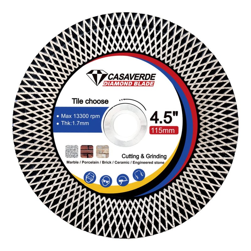 Csaverde 4.5" Super Tile Cutting and Grinding Blade with Removeable