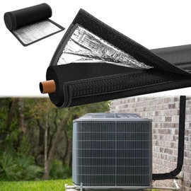 3 Layers HVAC Copper Pipe Insulation Cover, 600D Oxford 72x10.2 Inch Ac Line Pipe Insulation Wrap Outdoor, Waterproof Copper Line Insulation Sleeve for Central Air Conditioning Mini Splits