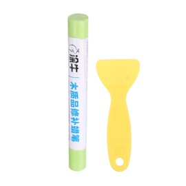 HARFINGTON Wood Filler Sticks Wood Furniture Scratch Repair Filler Sticks Furniture Touch Up Markers with Yellow Scraper for Wood Holes Wood Floor Table Door Cabinet, Light Green