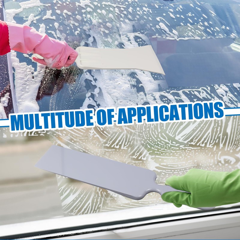 Hovom 2PCS Car Bulldozer Squeegee, Long Handle Tint Tools, Scrubber