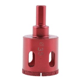 Diamond Drill Bits, POWERTOOL Coated Core Diamond Hole Saw Cutter Tools Hollow for Wet Drilling Tool Ceramic, Glass, Marble (60mm)