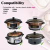 Oval Glass Lid Replacement for Hamilton Beach Slow Cooker Models
