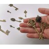 ZLKSKER Vintage Skeleton Keys Set, Filigree Steampunk Keys, Antique Bronze