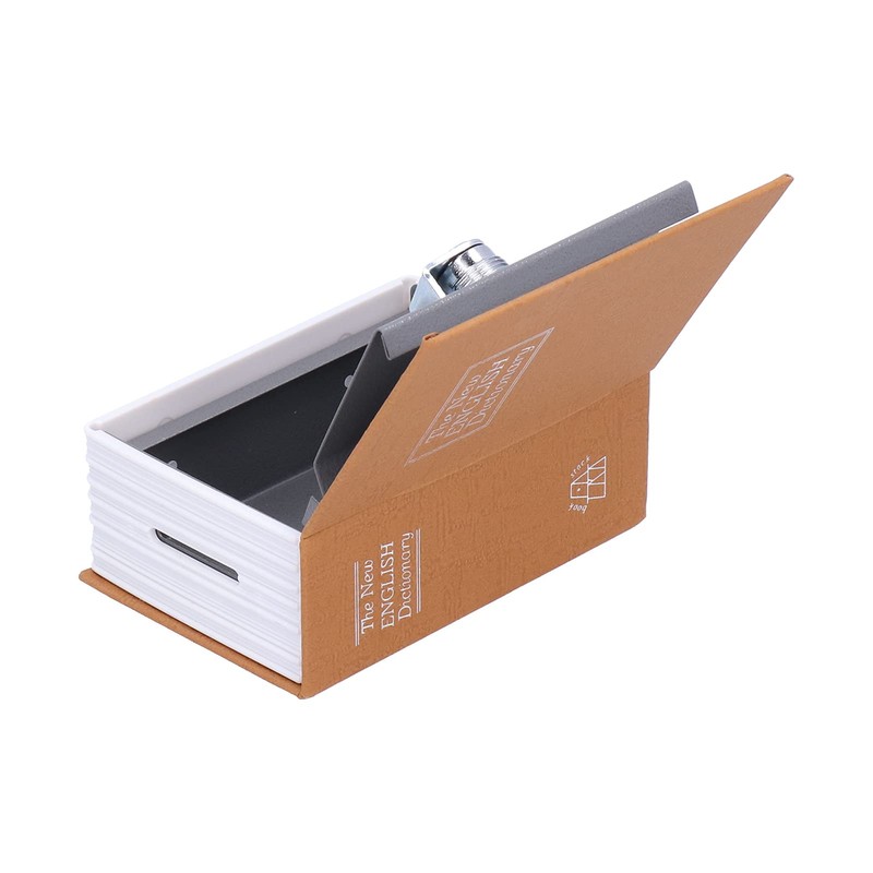 Mini Safe Box with Lock and Keys, Simulation Book for