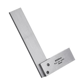 Vogueing Tool 90 Degree Engineers Steel, Square Ruler for Measuring Right Angle with Plastic Holder Box (80X50mm)