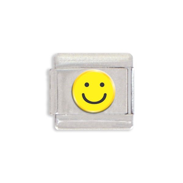 Clearly Charming Happy Face Italian Charm