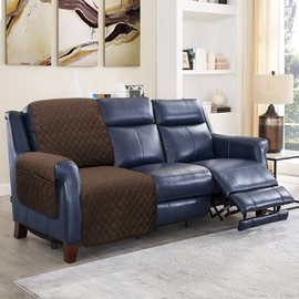 RBSC Home Reclining Sofa Cover 3 Seater 1 Piece Right Side Recliner Sofa Covers 23 Inch Waterproof Slipcovers for Reclining Sofas (Coffee Brown, 23" Right)