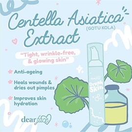 Dear Face - Gel limpiador facial Drunk Skin, 100 ml, 3,4 fl oz (paquete de 1) - 100 ml | VERDE - Daily Care