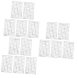 OHPHCALL 3sets Golf Supply Sports Exam Accessory Scorecards Competition Supply Easy to Read Partition Grid 5pcs*3
