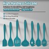 Silicone Cooking Utensils Set, E-far 7-Piece Blue Heat Resistant Kitchen