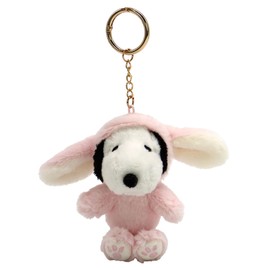 Nakajima Corporation Peanuts Snoopy Lop Ear Bunny Mascot, Light Pink, 213792-25 H 4.7 x W 4.7 x D 3.0 inches (12 x 12 x 7.5 cm)