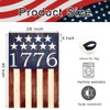 ARGOOFG 4th of July House Flag 28x40 Inch Double Sided