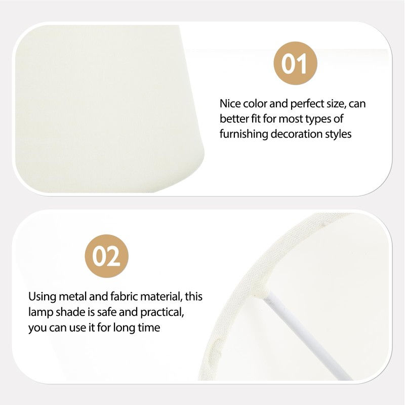 KESYOO Lamp Shade with Catch Only Umbrella Replacement Tabletop Fabric