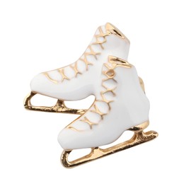 UJIMS Ice Sports Figure Skating Brooch Team Sport Skater Jewelry Skate Lover Gift Skater Enamel Pin