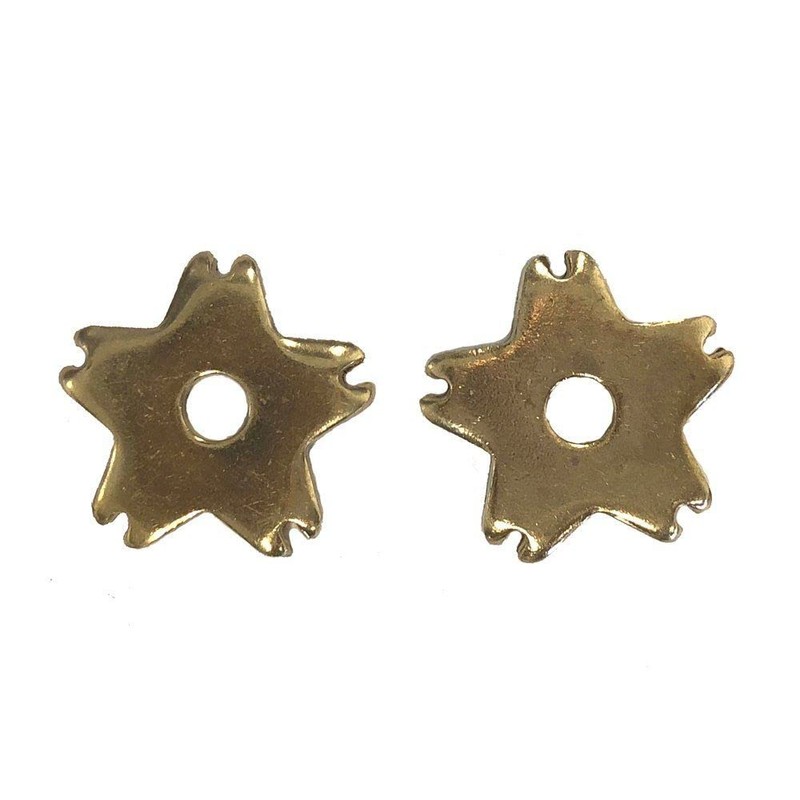 AJ Tack Spur Rowels Black 3/4" Rosebud