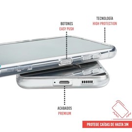 INSTACASE Funda Compatible con Moto E6 Plus Transparente, Protector Uso Rudo, Case a Prueba de Golpes Antigolpes TPU